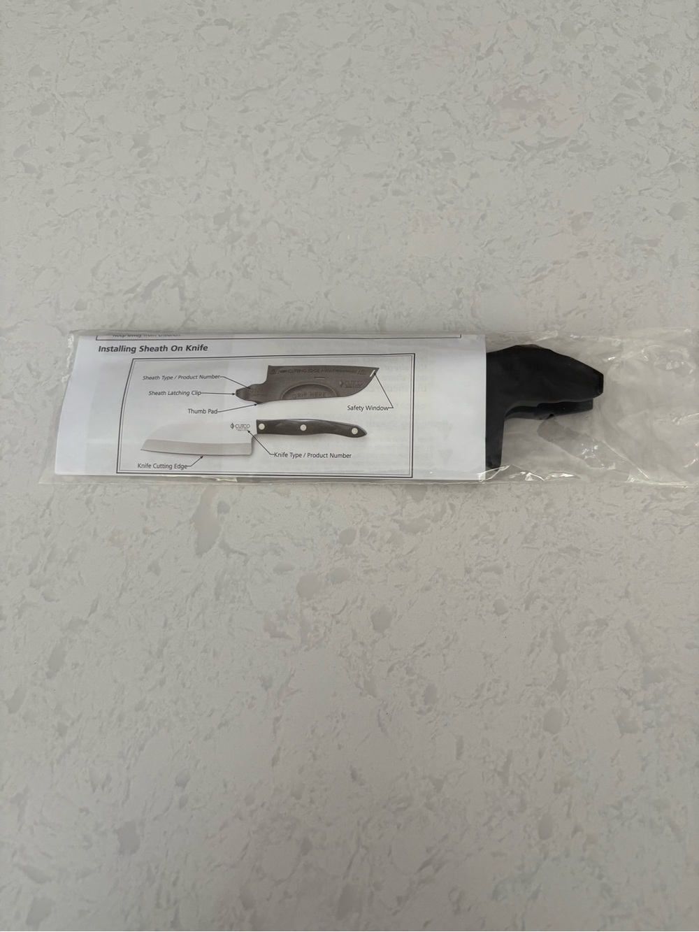 Cutco Black Petite Chef Knife Sheath